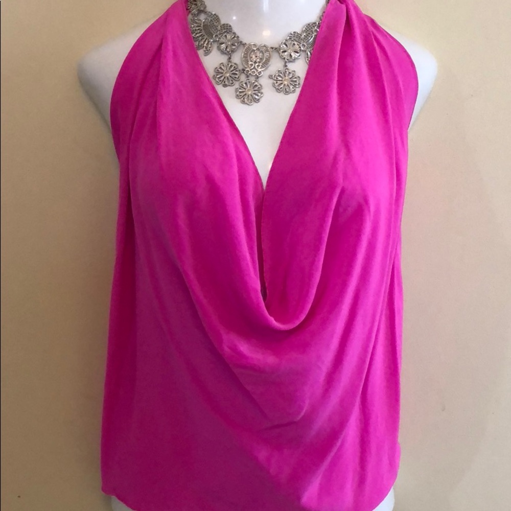 AUM Couture Silk Halter Top